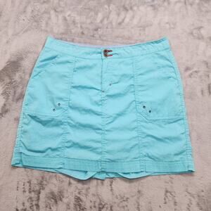 Dash Skort Women M Blue Mini A-Line Stretch Cotton Sporty Outdoors Hiking Summer